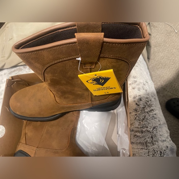 Men’s Steel Toe Work Boots- size 14 - Picture 1 of 5